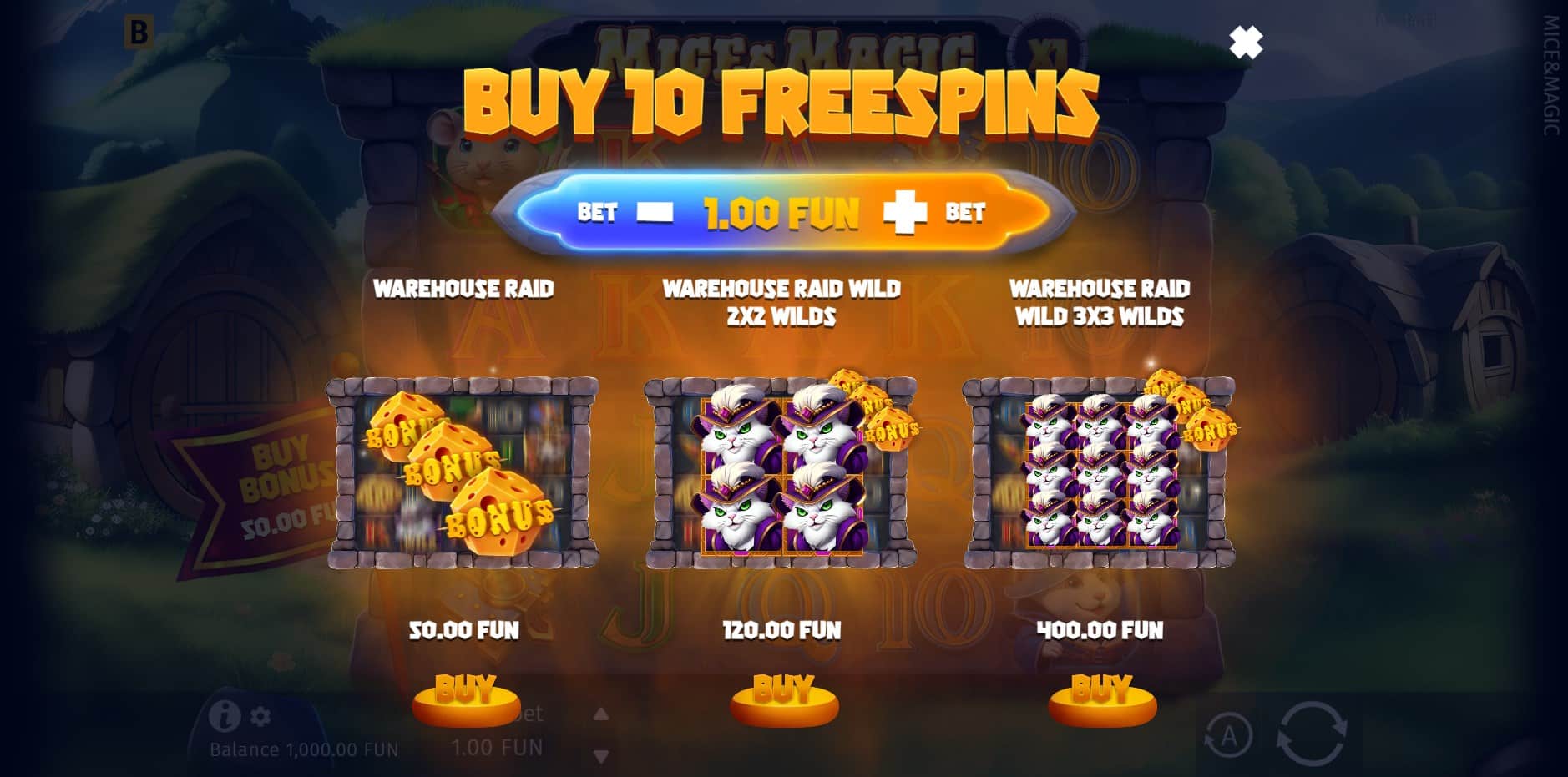Mice & Magic Wonder Spin slot