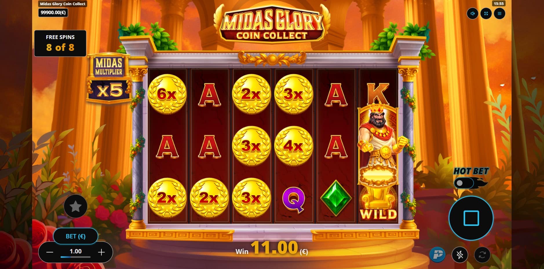 Midas Glory Coin Collect slot