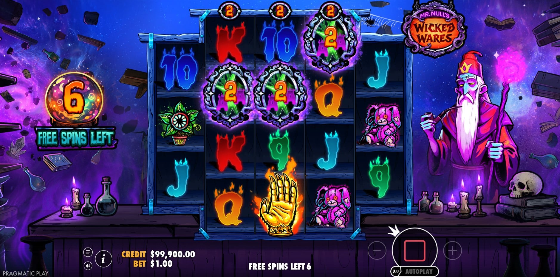 Mr. Null's Wicked Wares slot