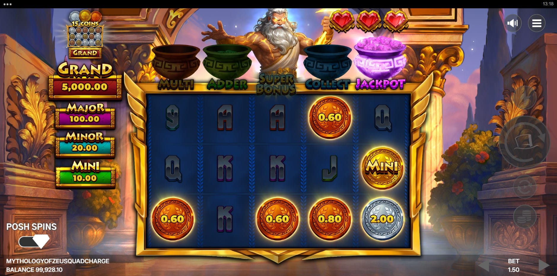 Mythology of Zeus Quadcharge slot