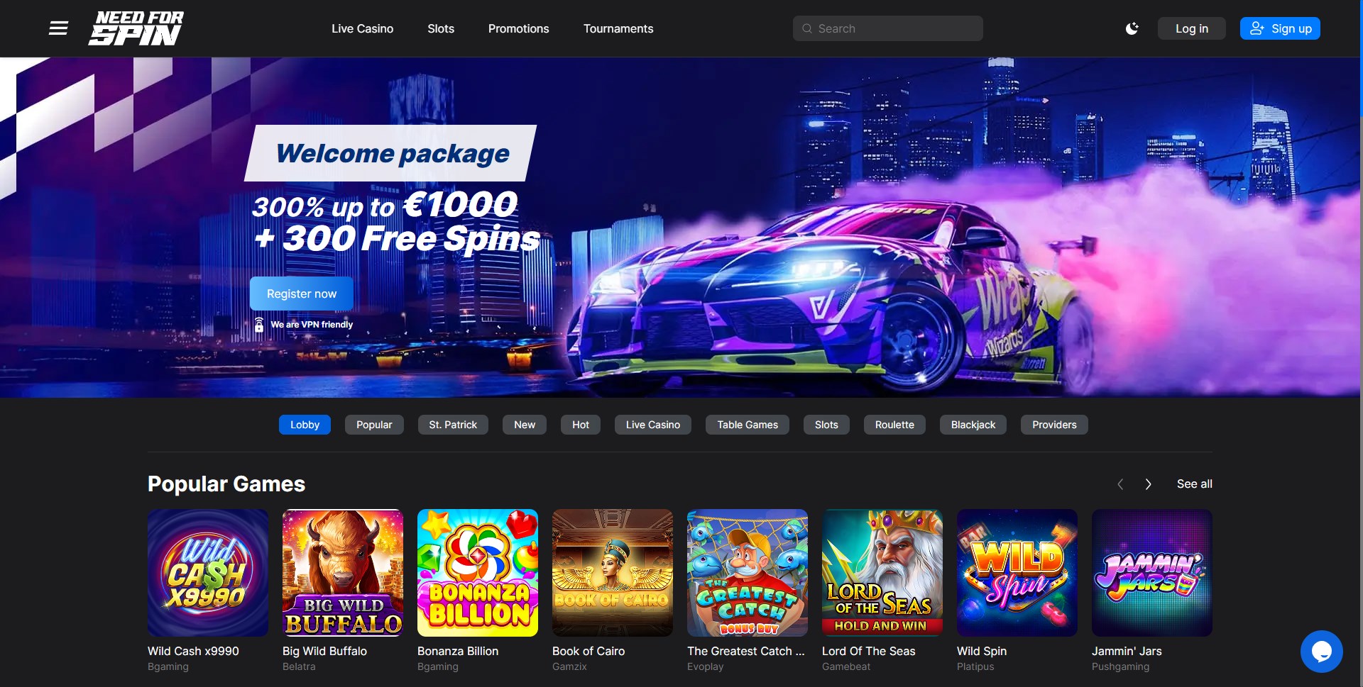 Need For Spin Online Casino