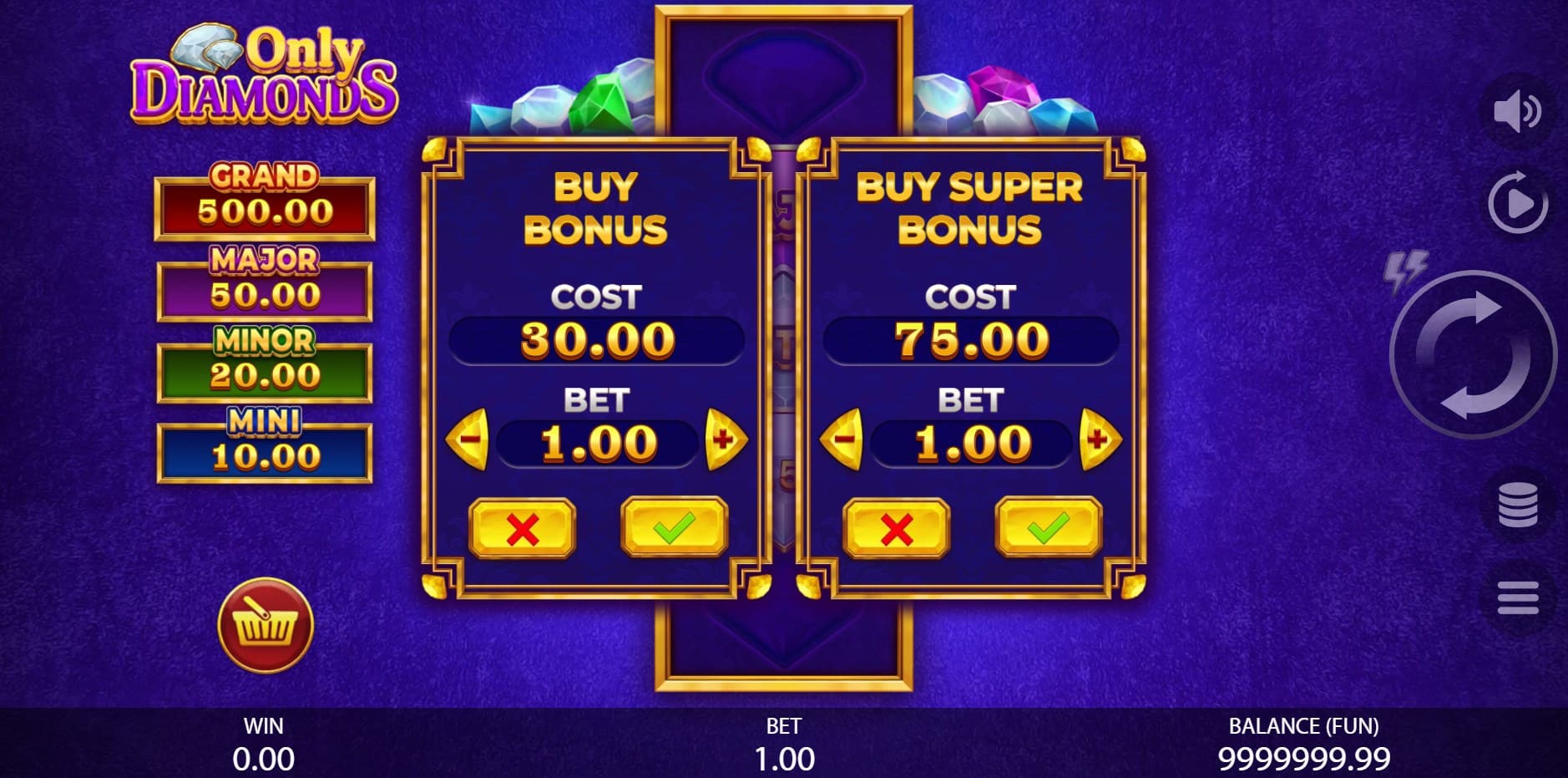 Only Diamonds slot