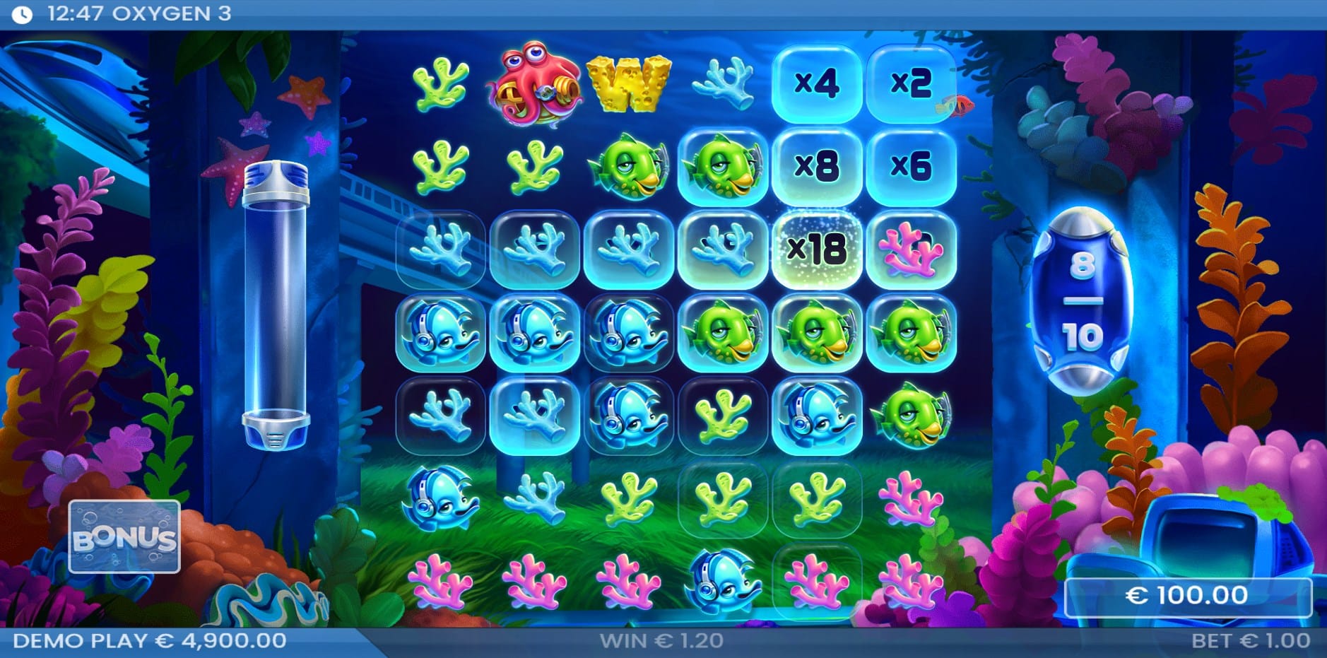 Oxygen 3 slot