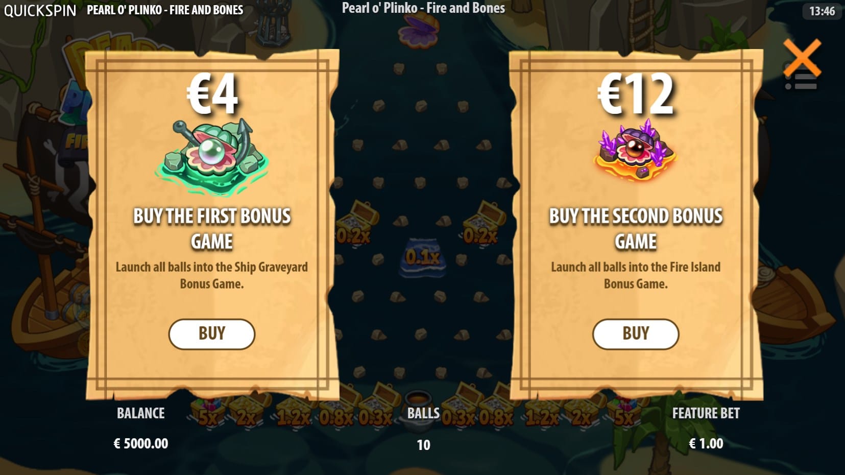 Pearl O' Plinko Fire & Bones slot