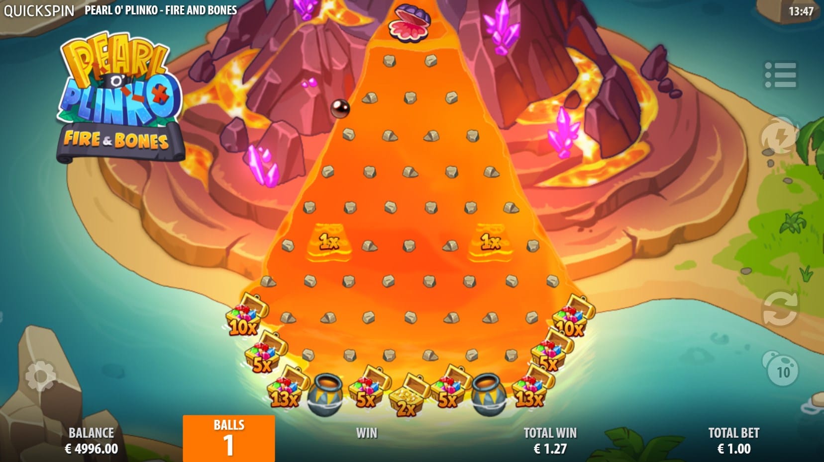 Pearl O' Plinko Fire & Bones slot