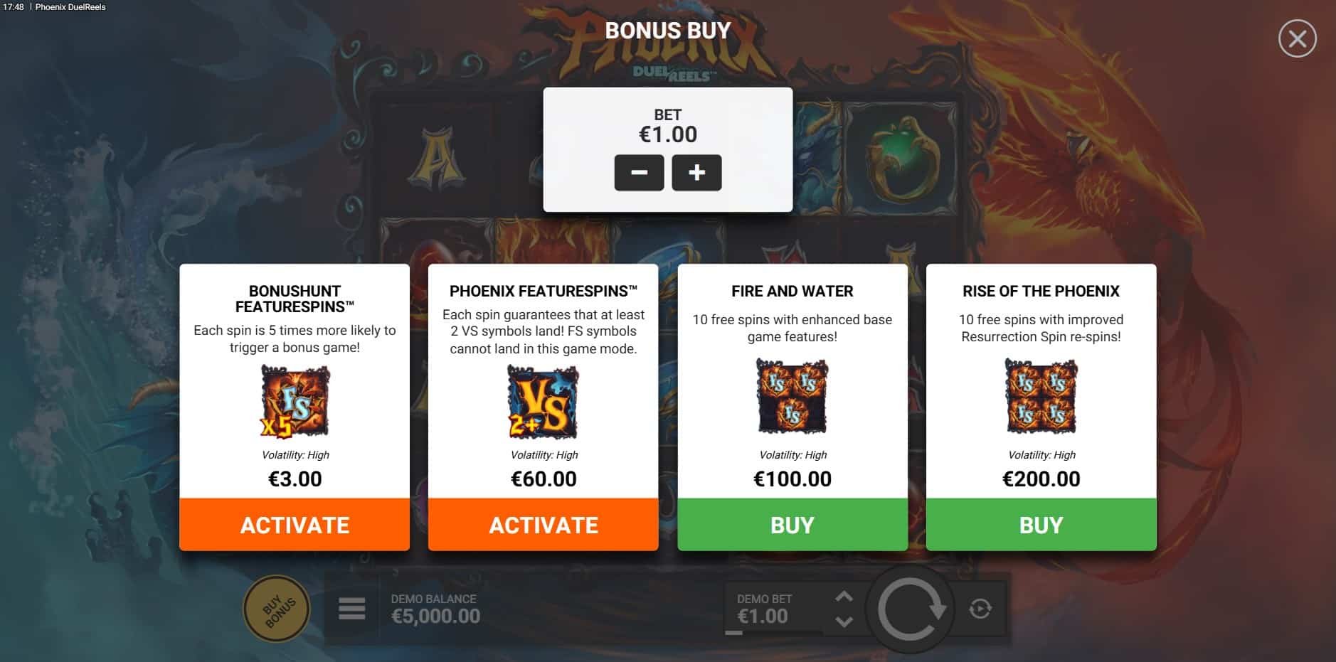 Phoenix DuelReels slot