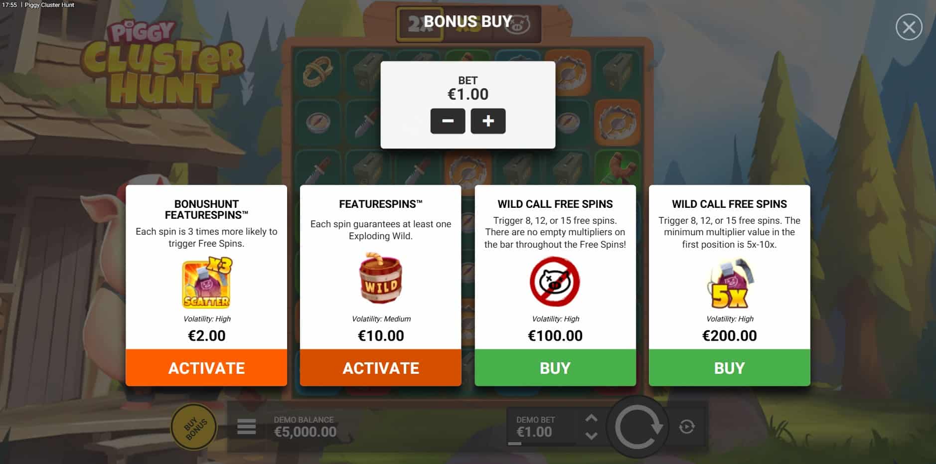 Piggy Cluster Hunt slot