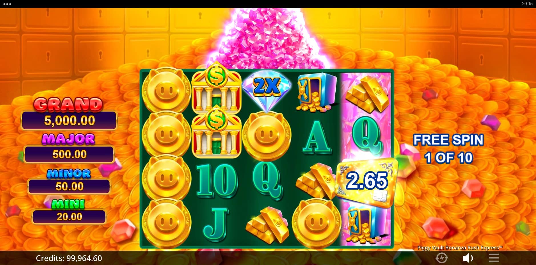 Piggy Vault Bonanza Rush Express slot