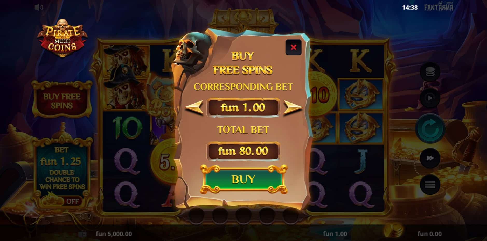 Pirate Multi Coins slot