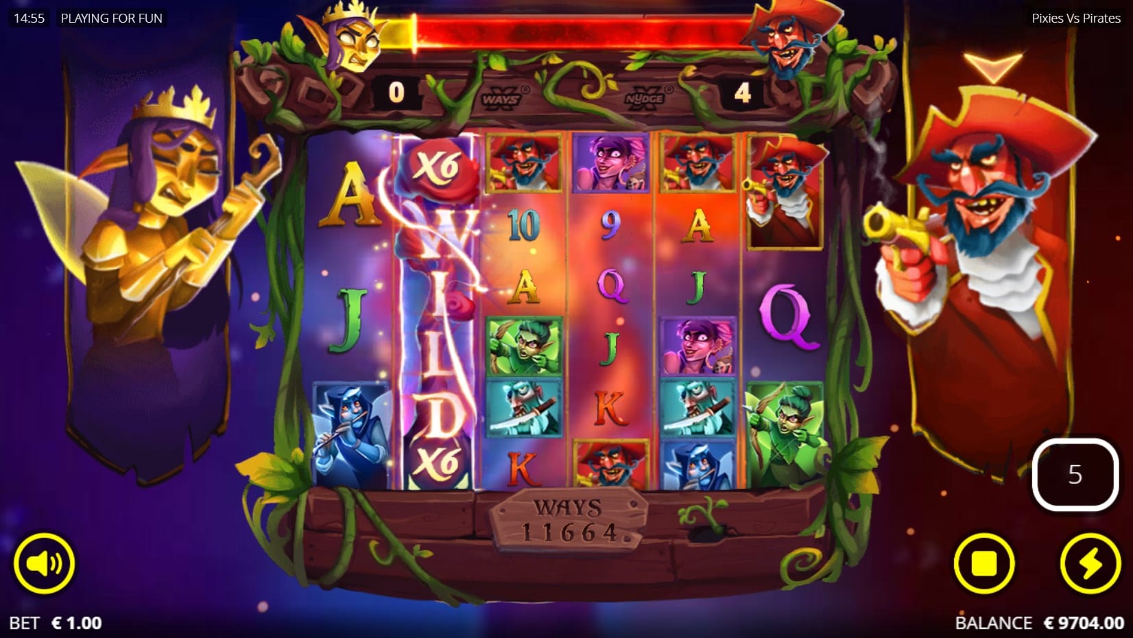 Pixies vs Pirates slot