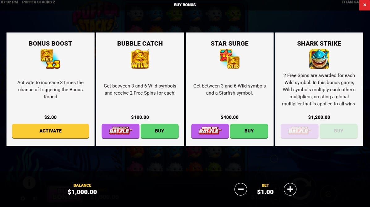 Puffer Stacks 2 slot