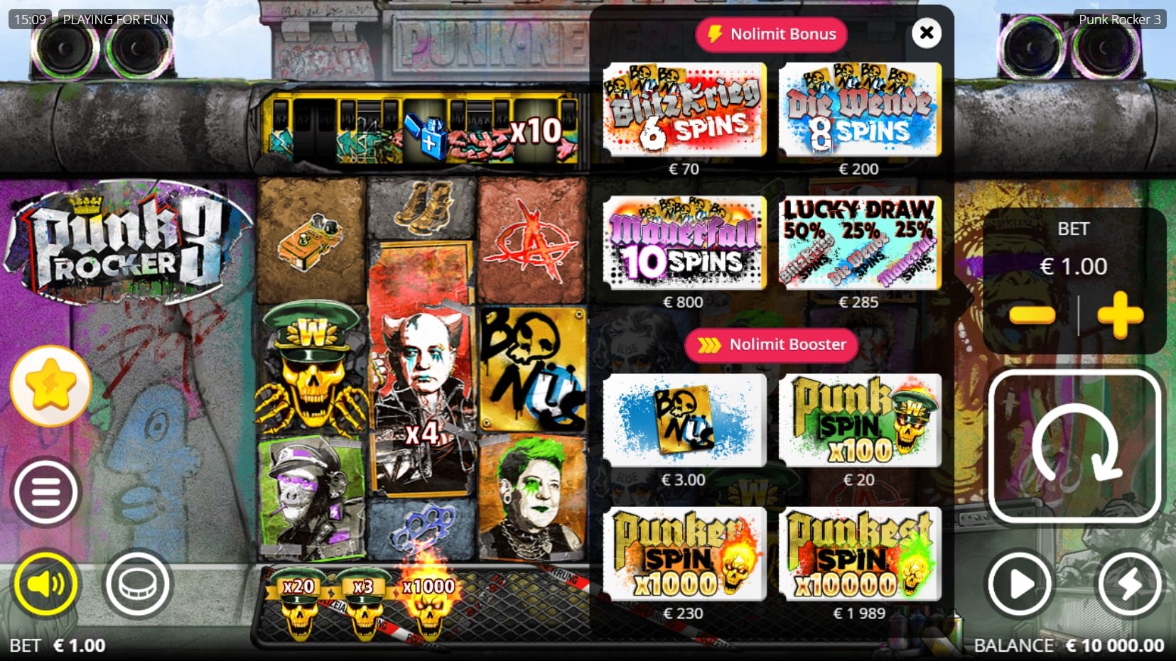 Punk Rocker 3 slot