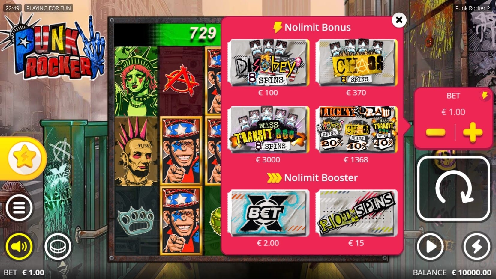 Punk Rocker 2 slot