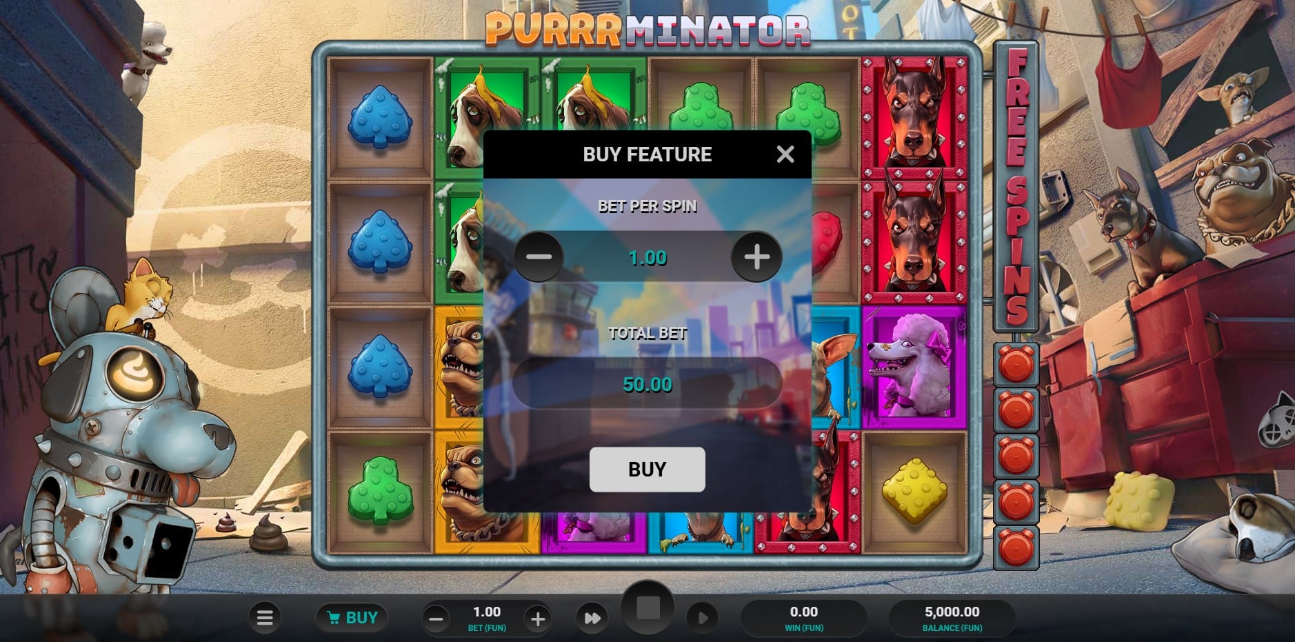 Purrrminator slot