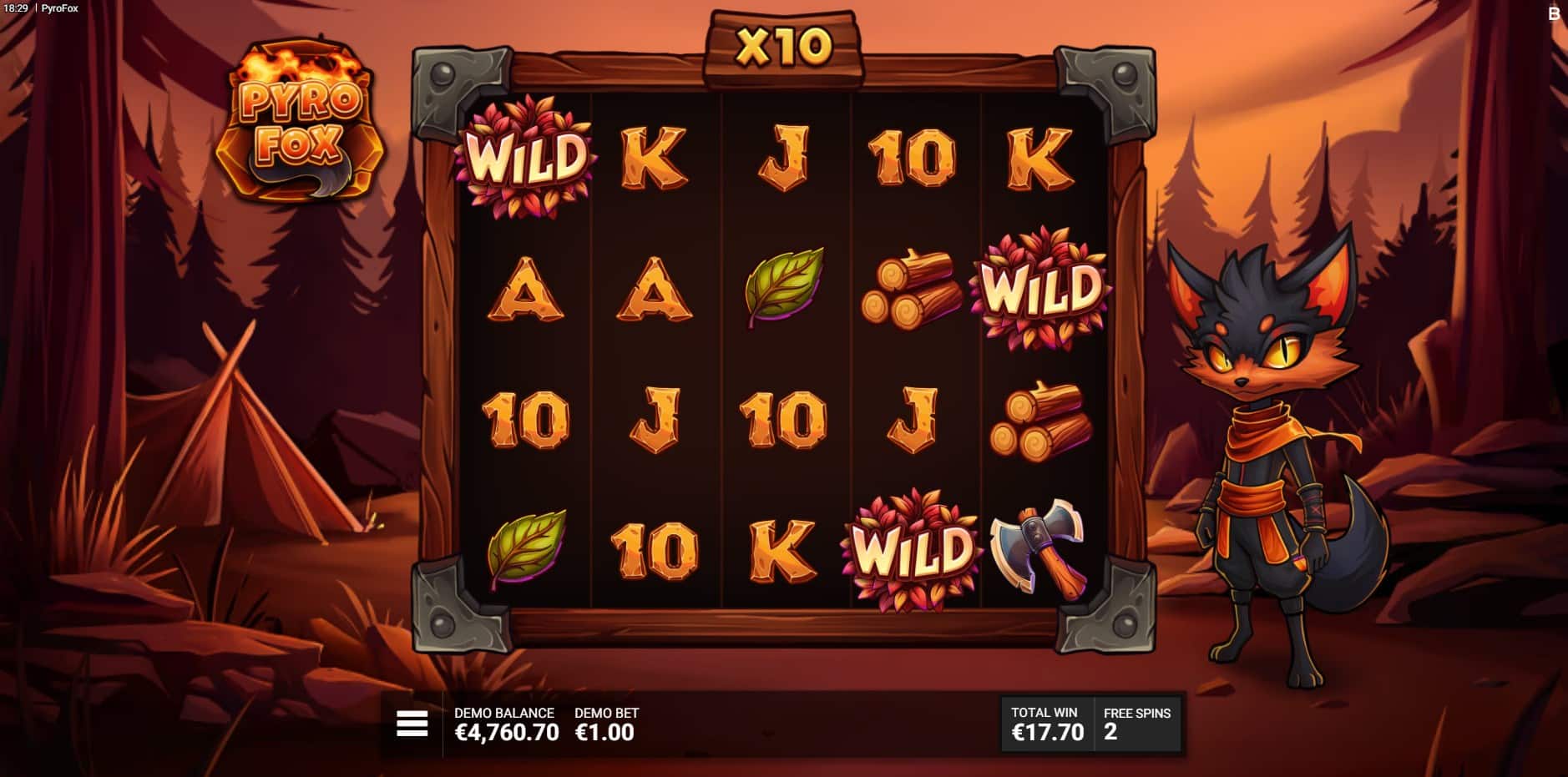 Pyrofox slot