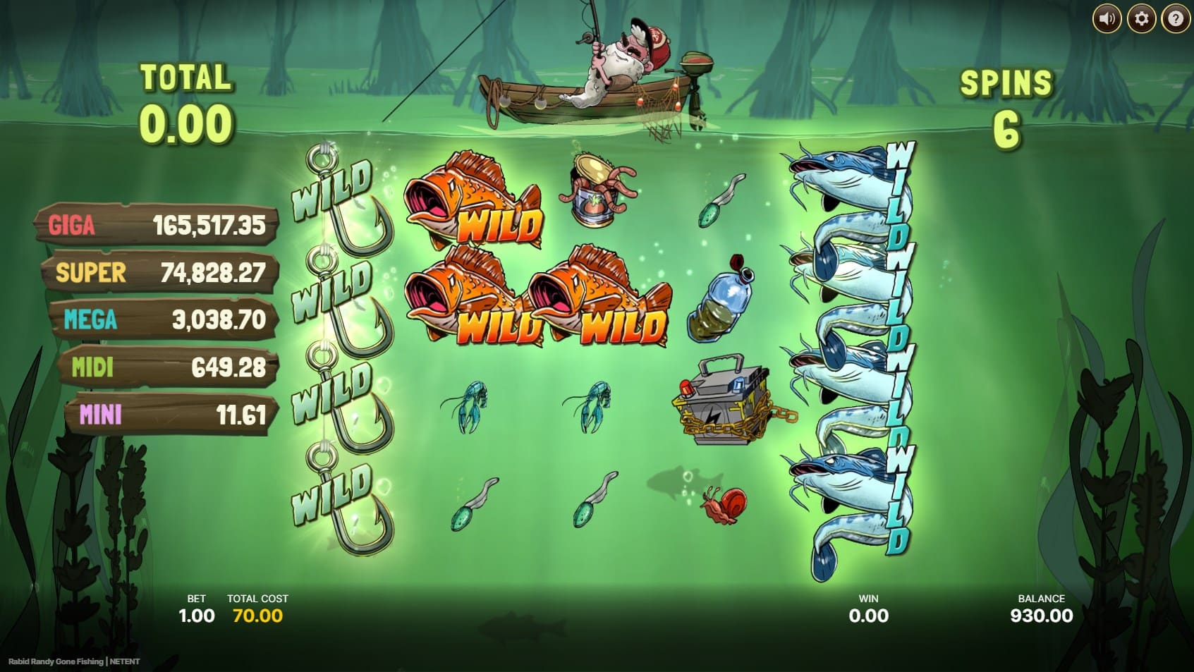Rabid Randy Gone Fishing slot