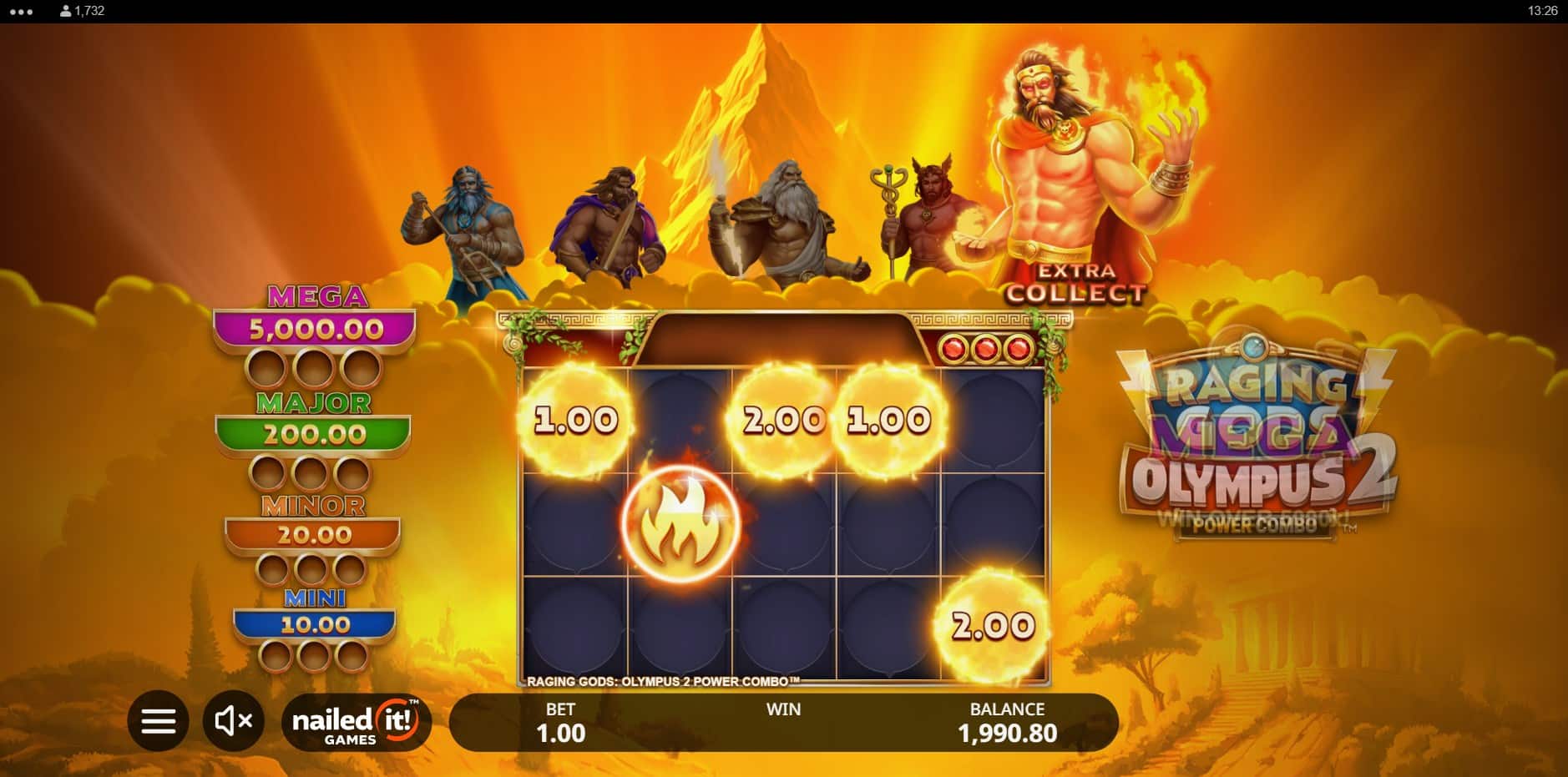 Raging Gods: Olympus 2 Power Combo slot