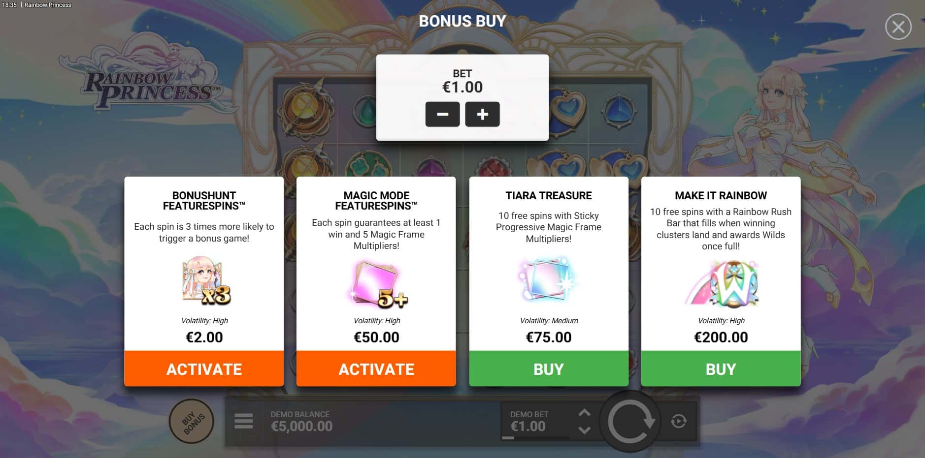 Rainbow Princess slot