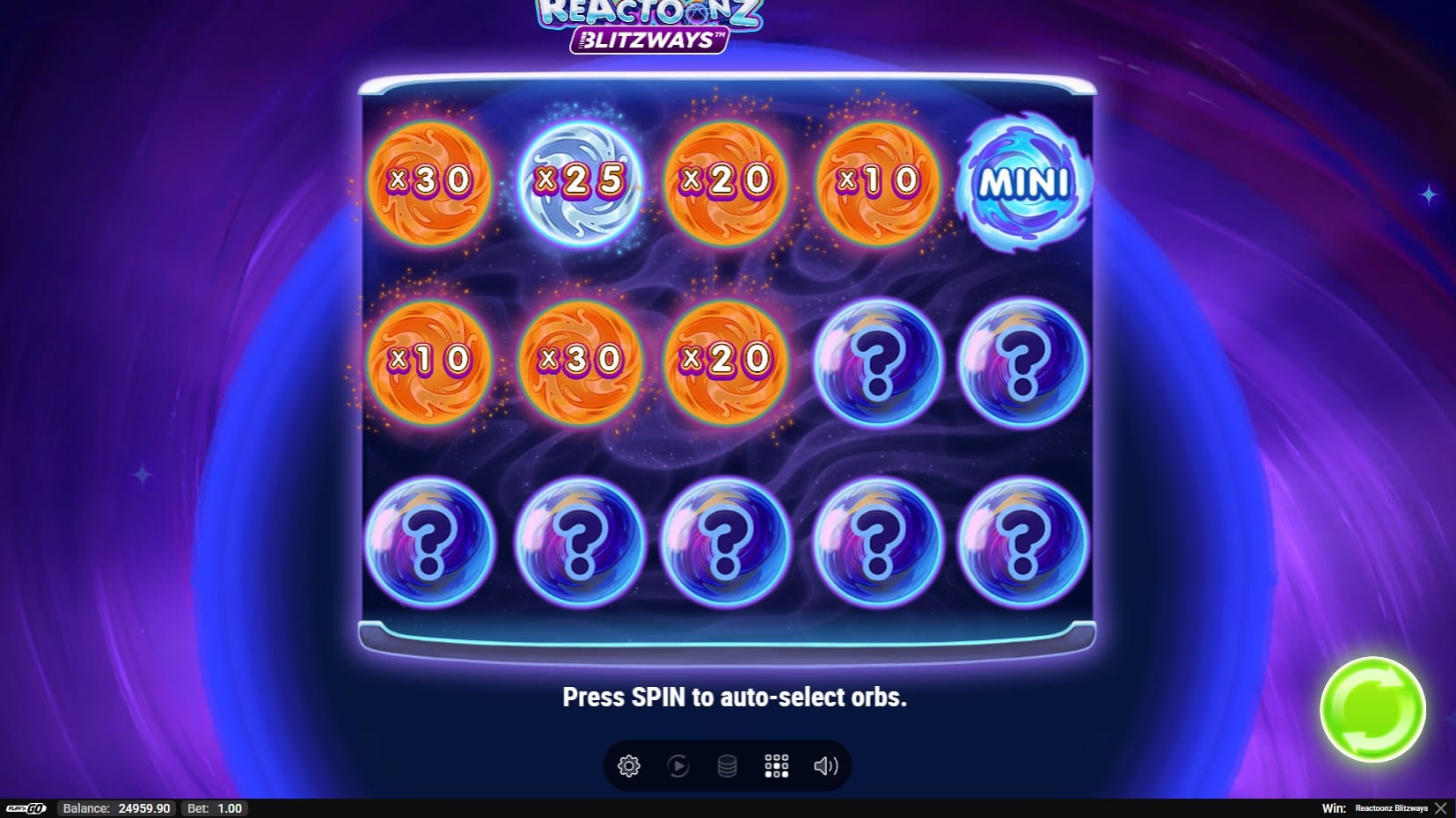 Reactoonz Blitzways slot