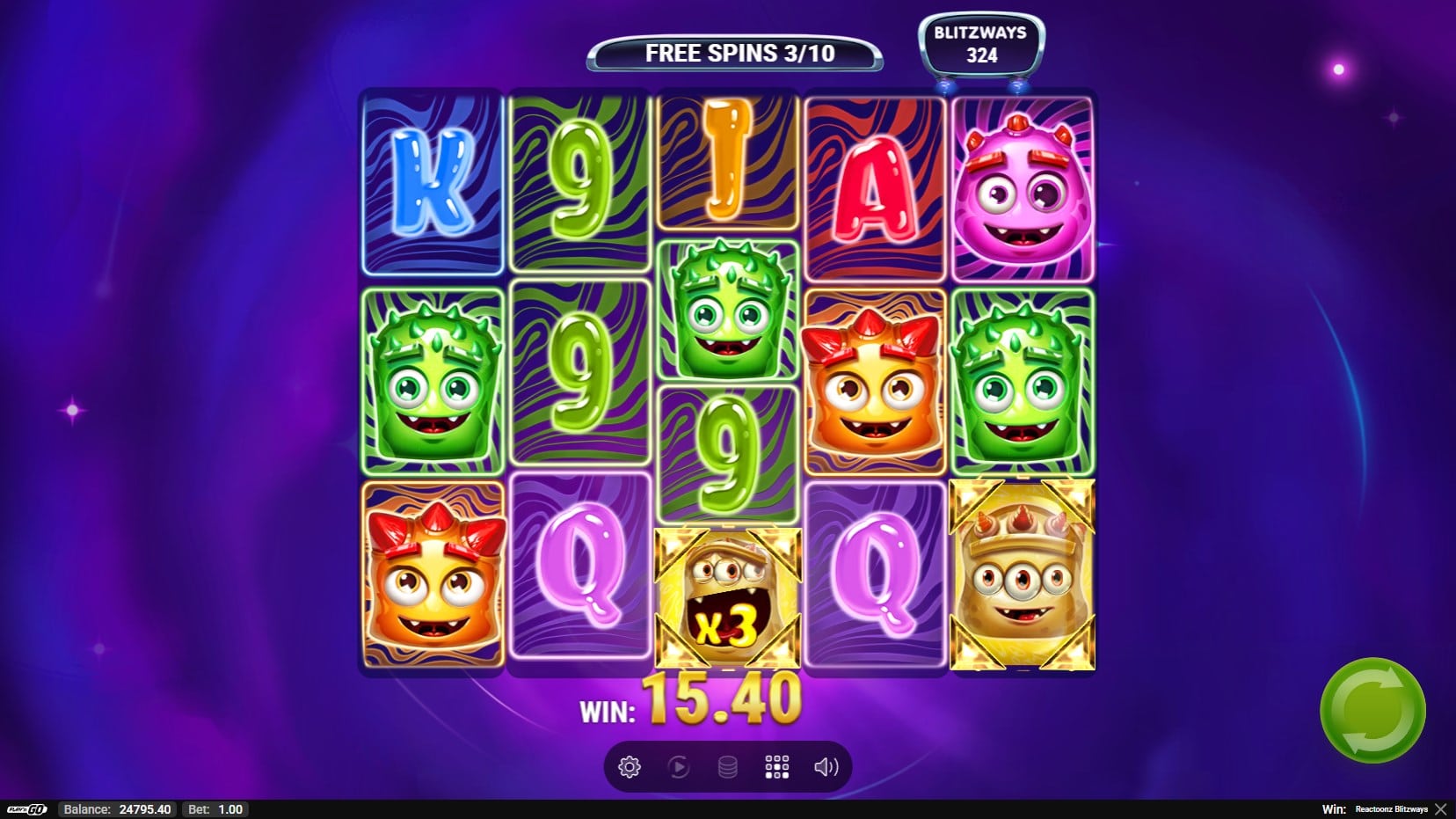 Reactoonz Blitzways slot