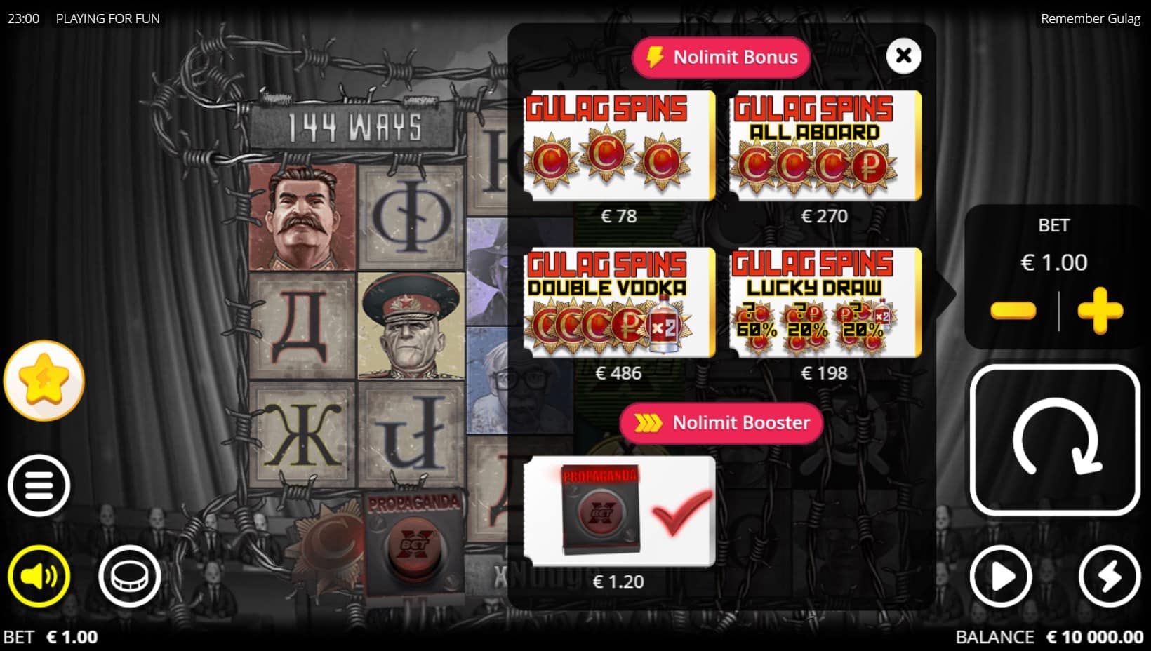 Remember Gulag slot