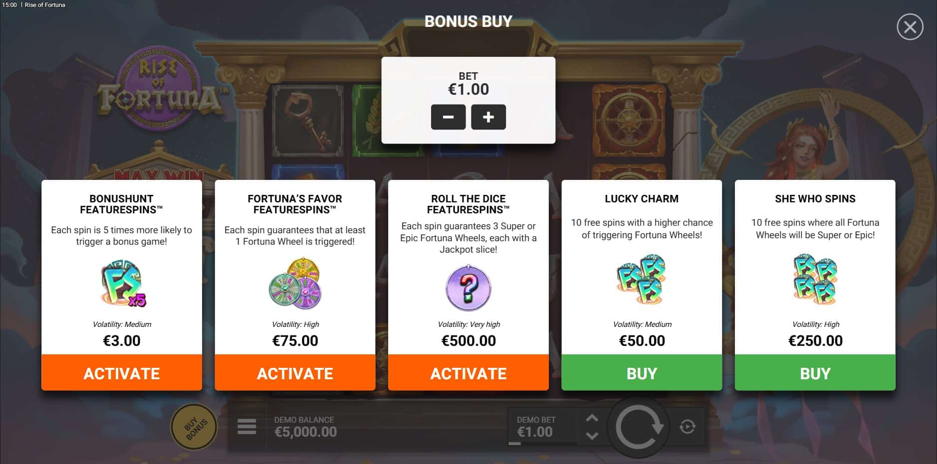 Rise of Fortuna slot