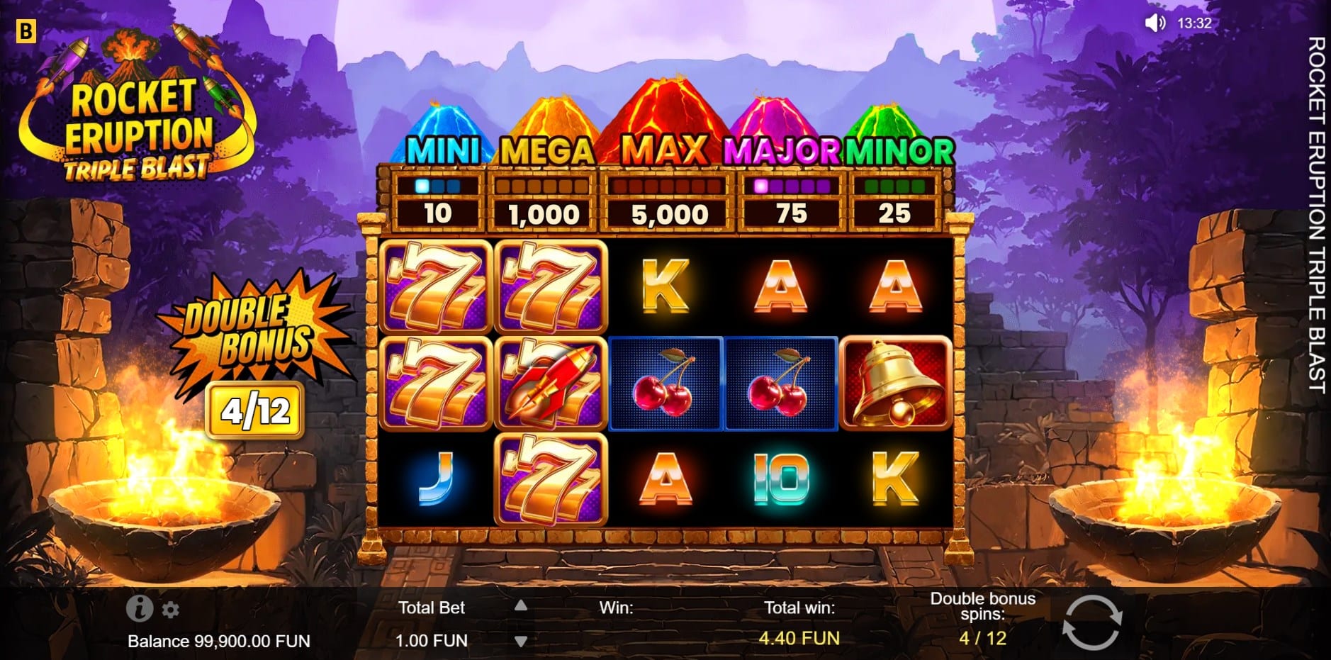 Rocket Eruption Triple Blast slot