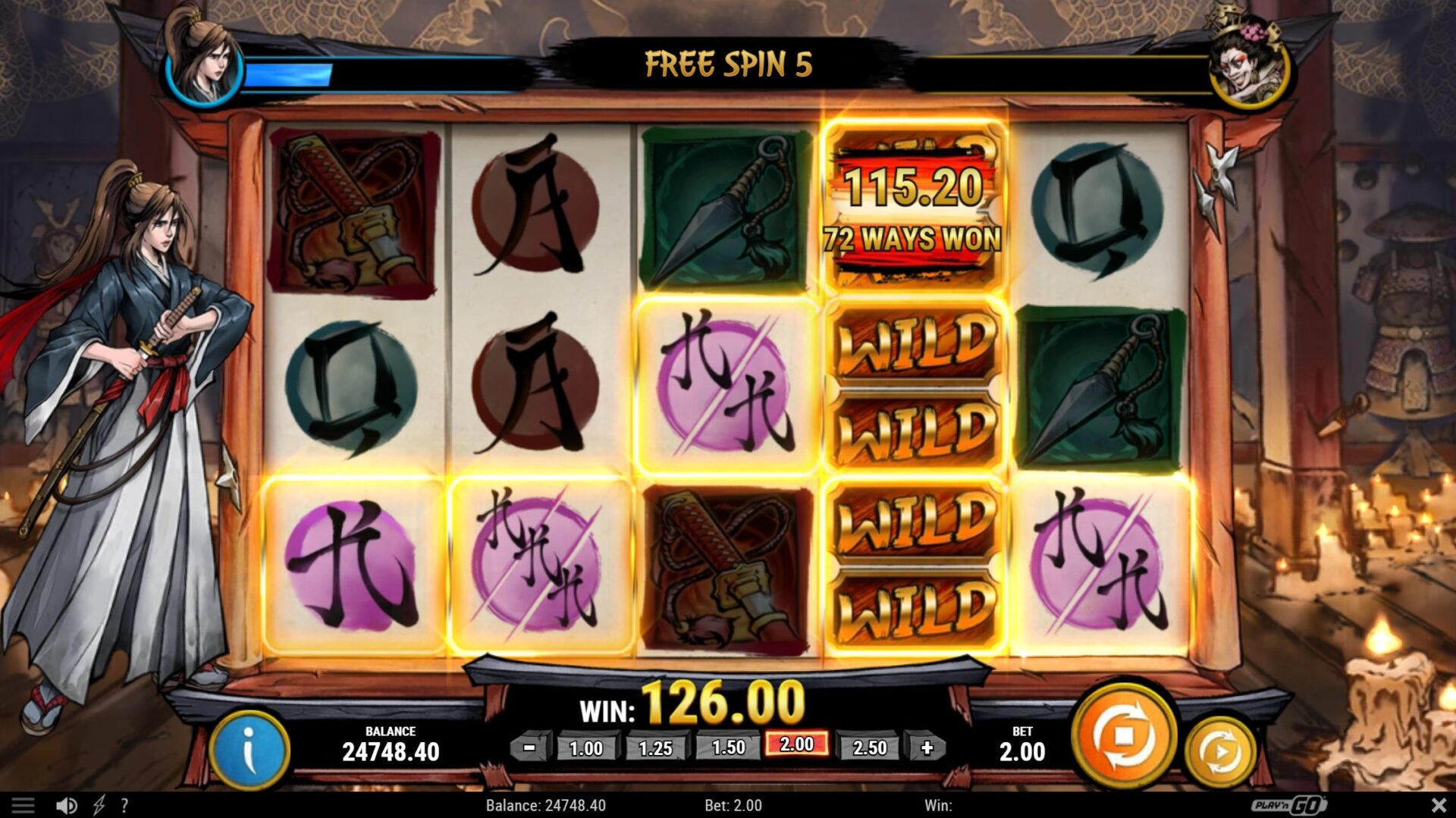 Ronin's Honour Slot - Free Spins