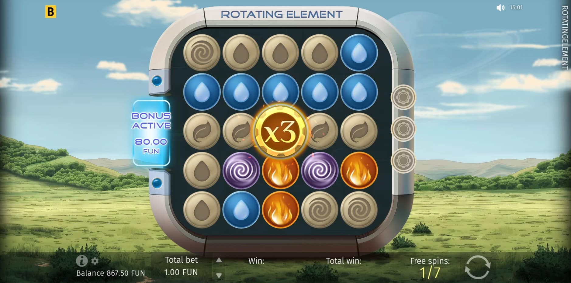 Rotating Element slot