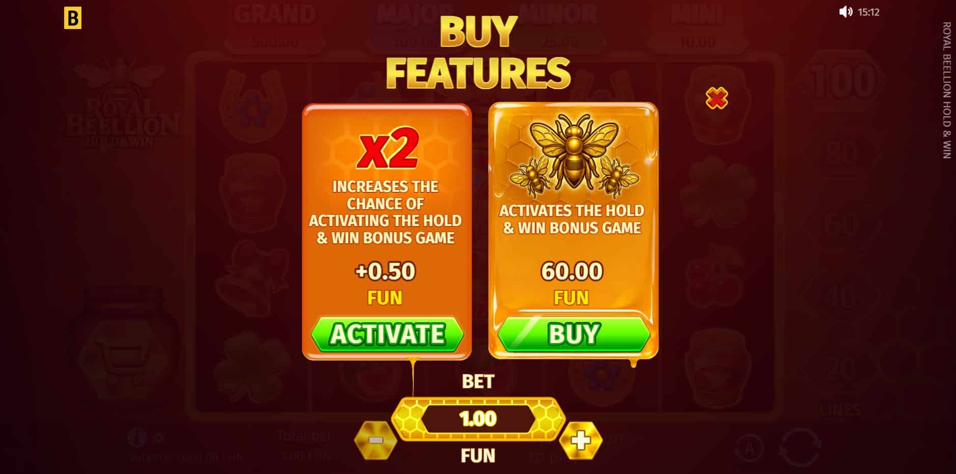 Royal Beellion Hold & Win slot