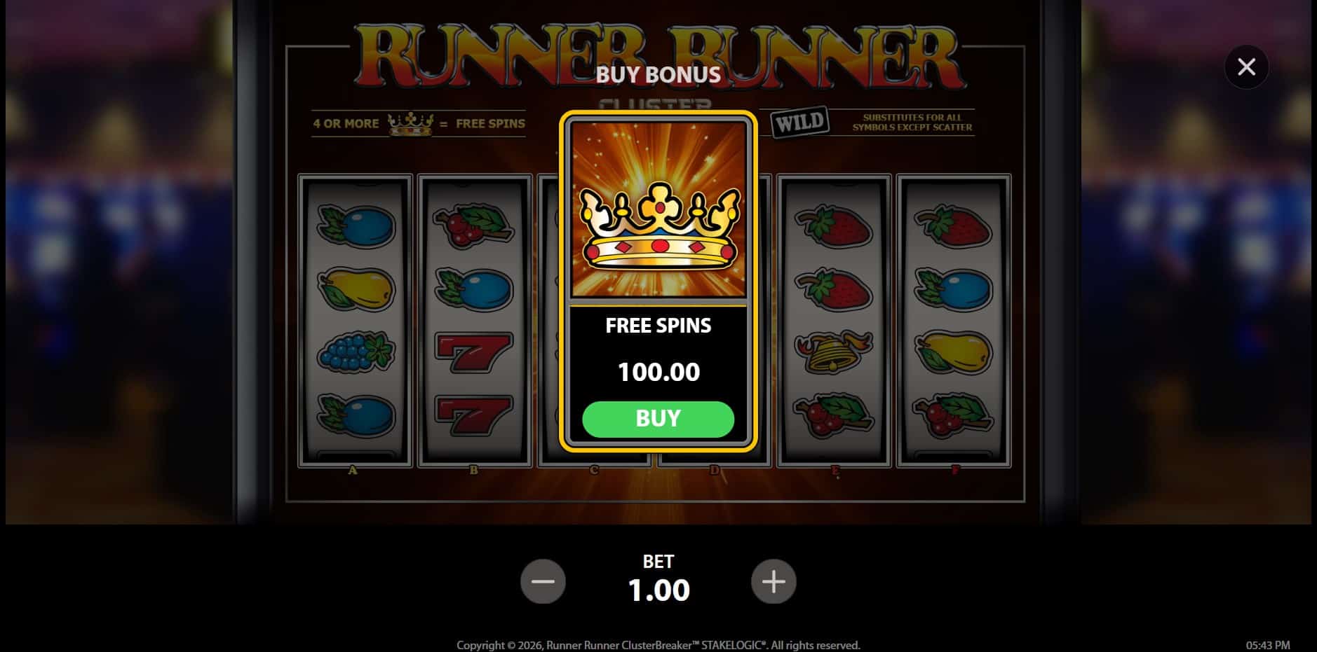 Runner Runner ClusterBreaker slot