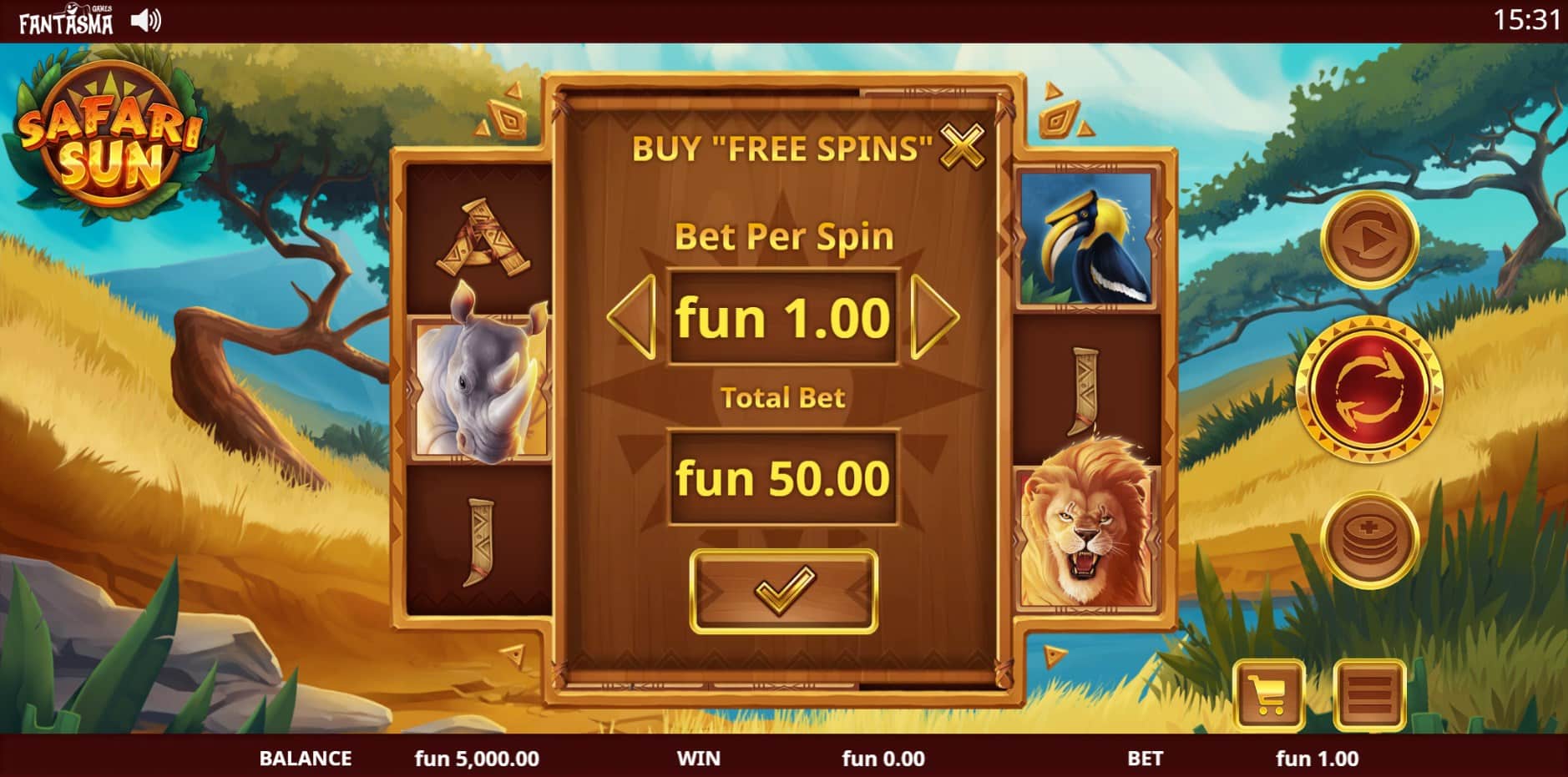 Safari Sun slot
