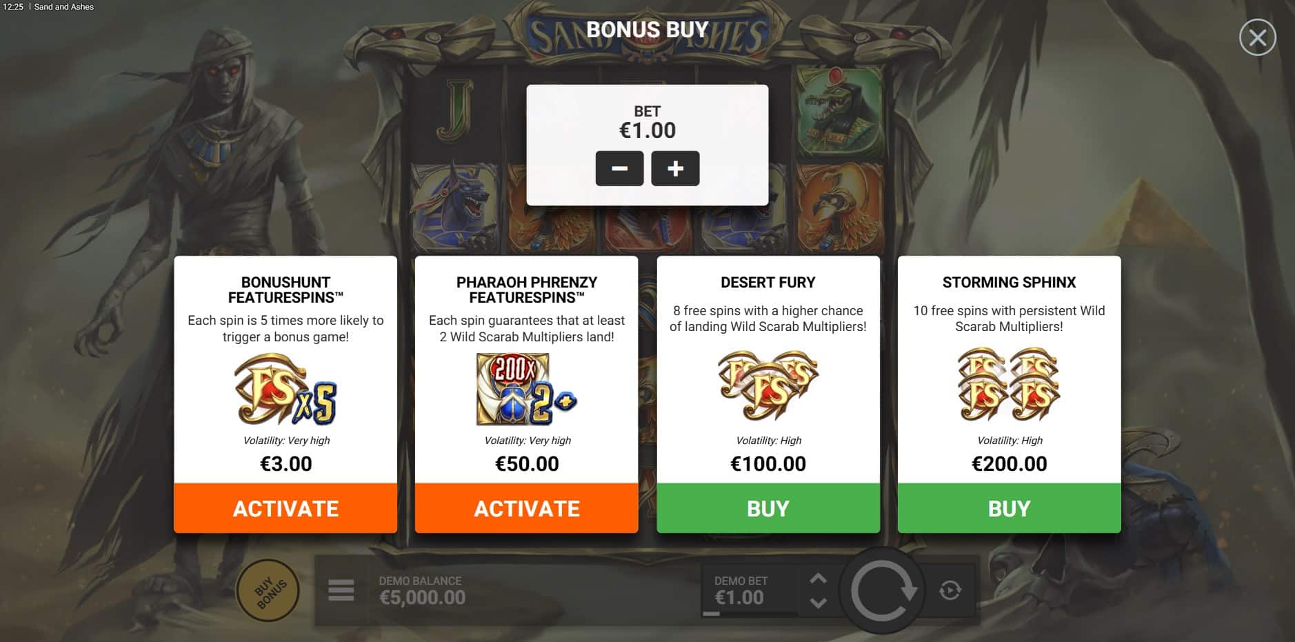 Sand and Ashes slot