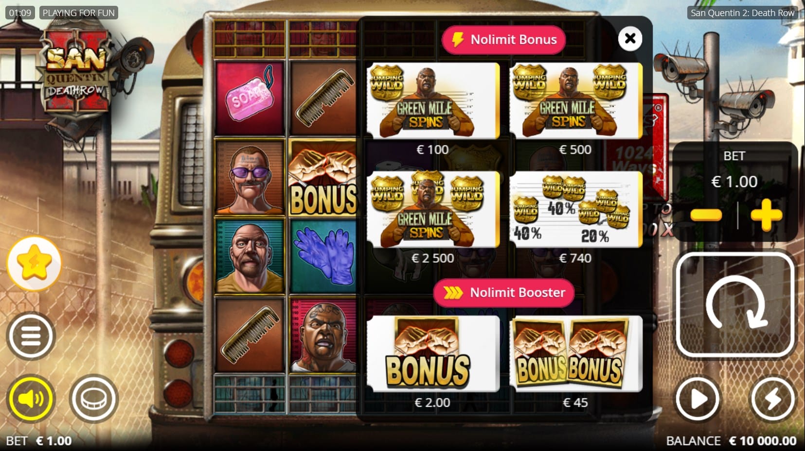 San Quentin 2 Death Row slot