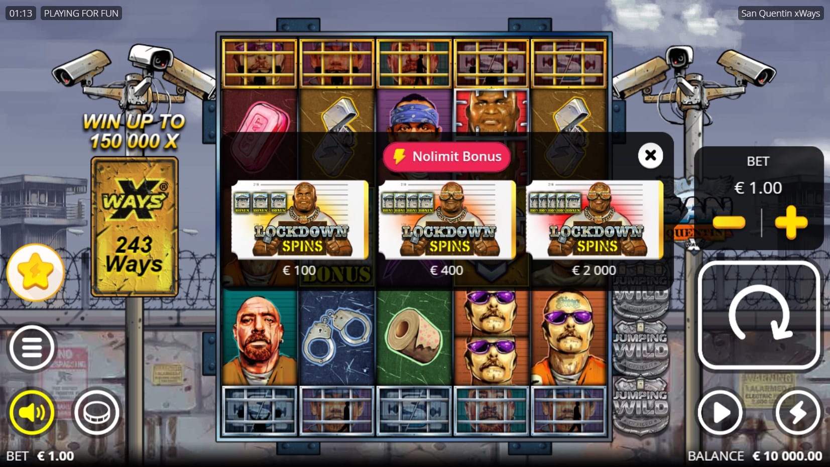 San Quentin xWays slot