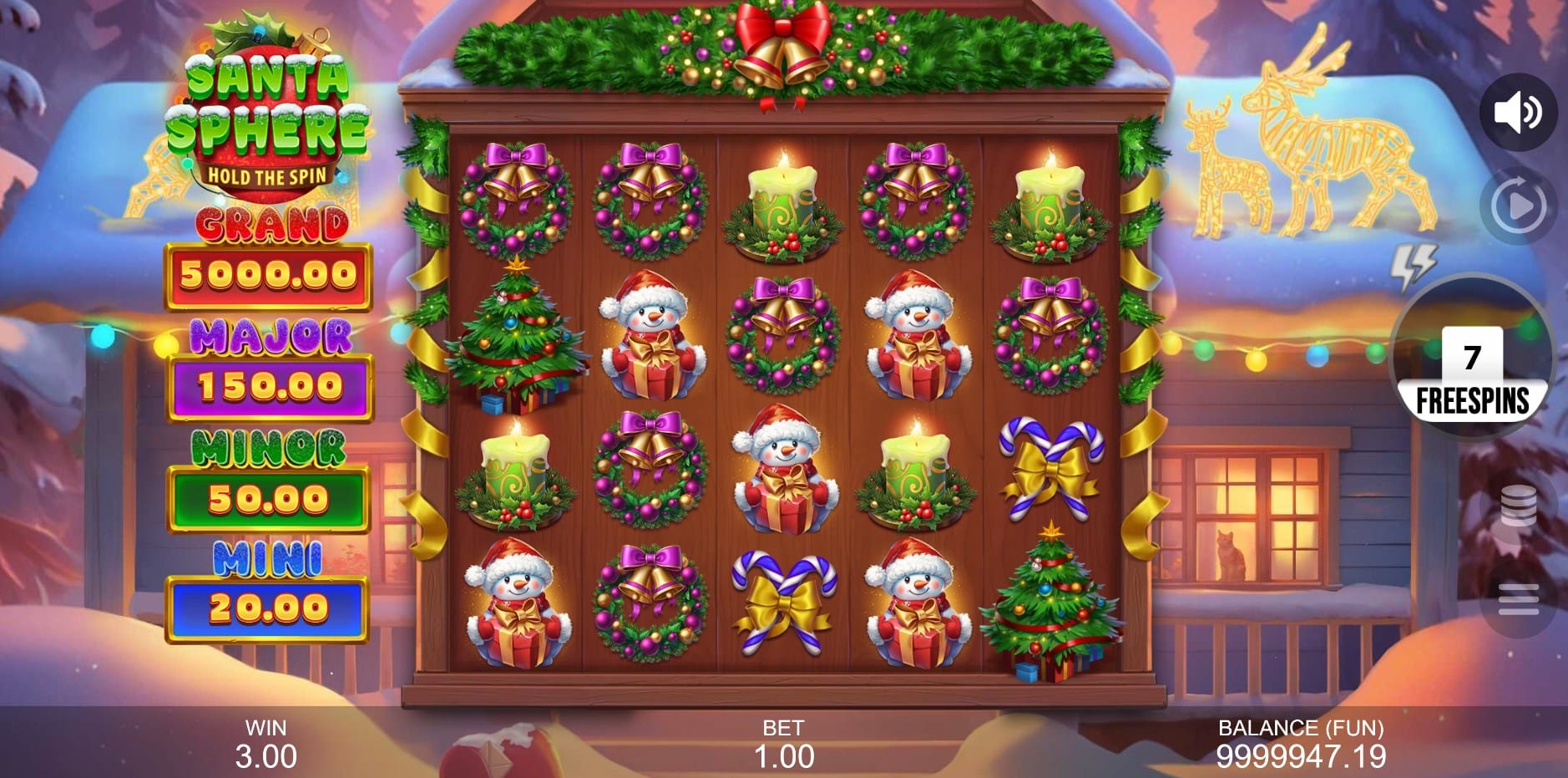 Santa Sphere: Hold the Spin slot