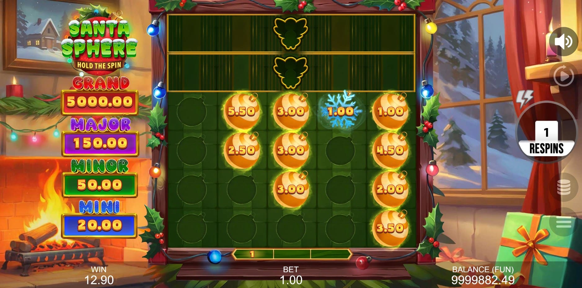 Santa Sphere: Hold the Spin slot