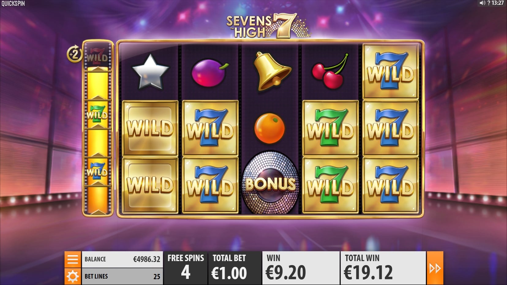 Sevens High slot