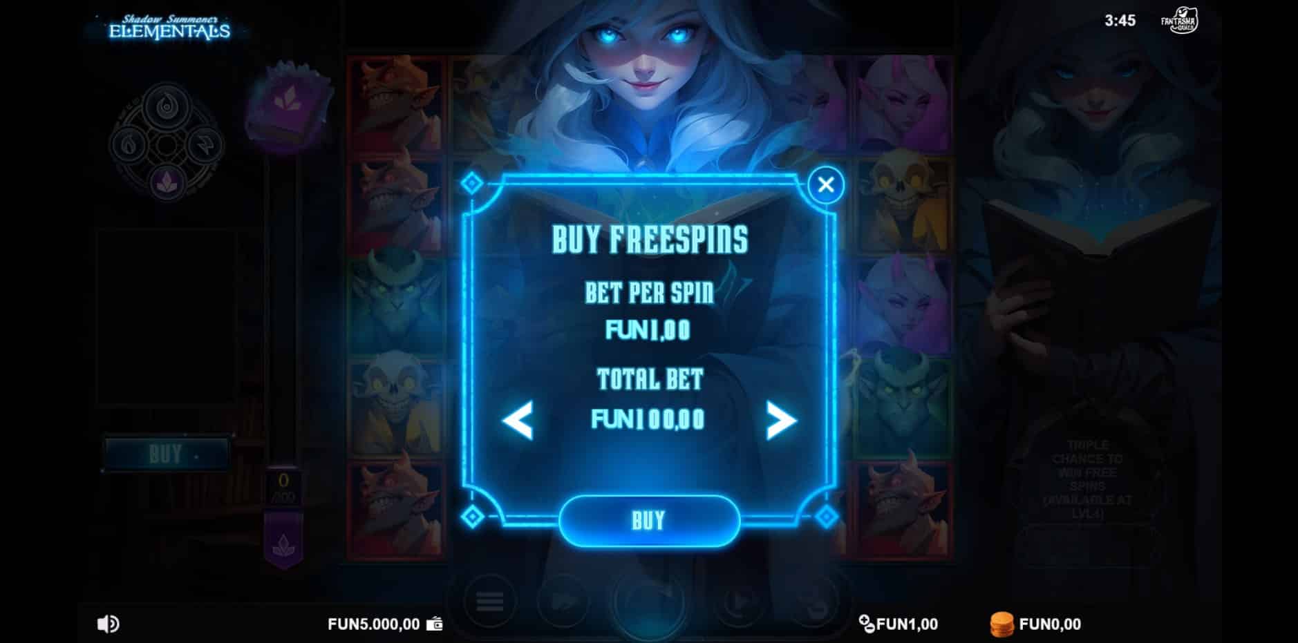 Shadow Summoner Elementals slot