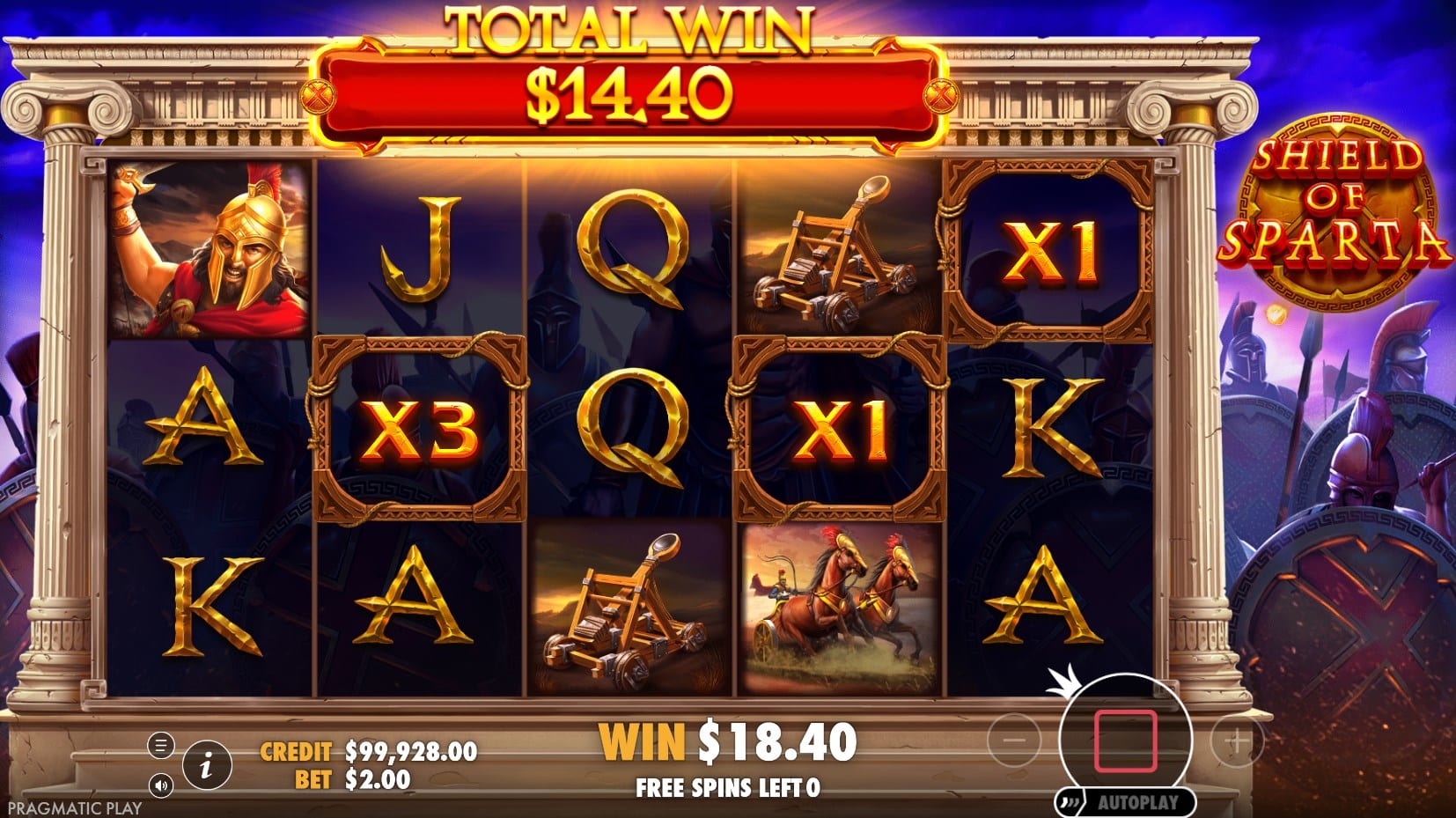 Shield of Sparta slot