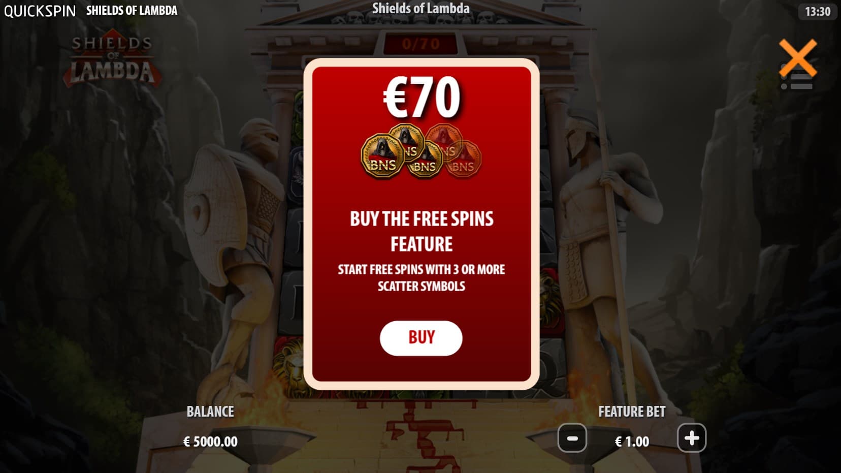 Shields of Lambda slot