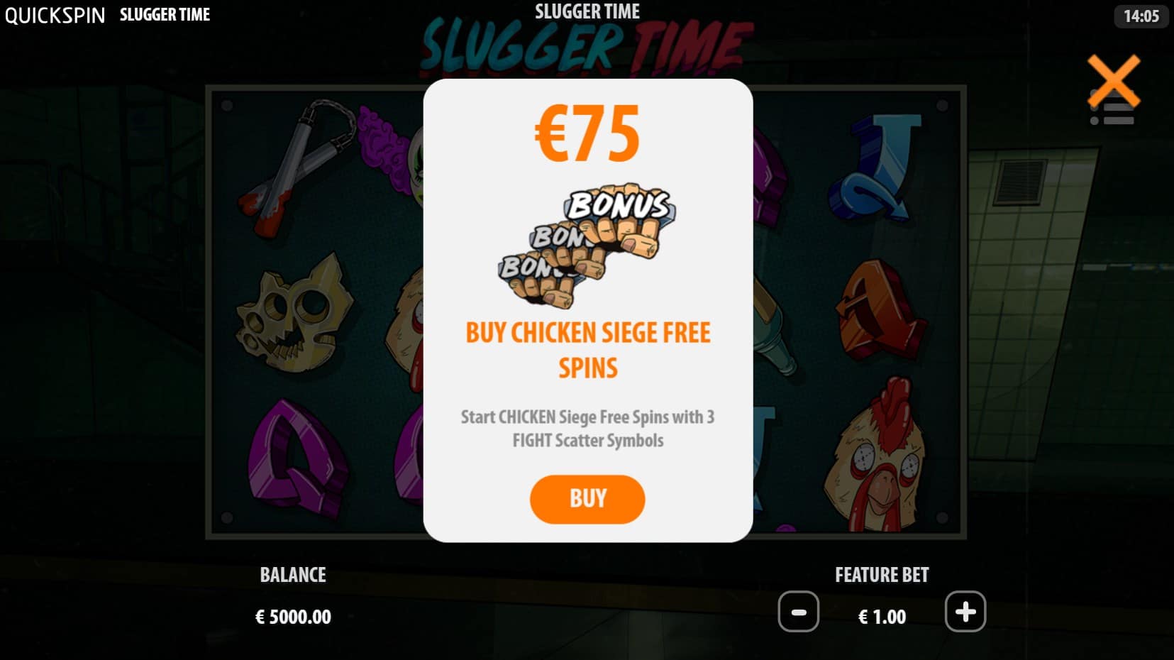 Slugger Time slot