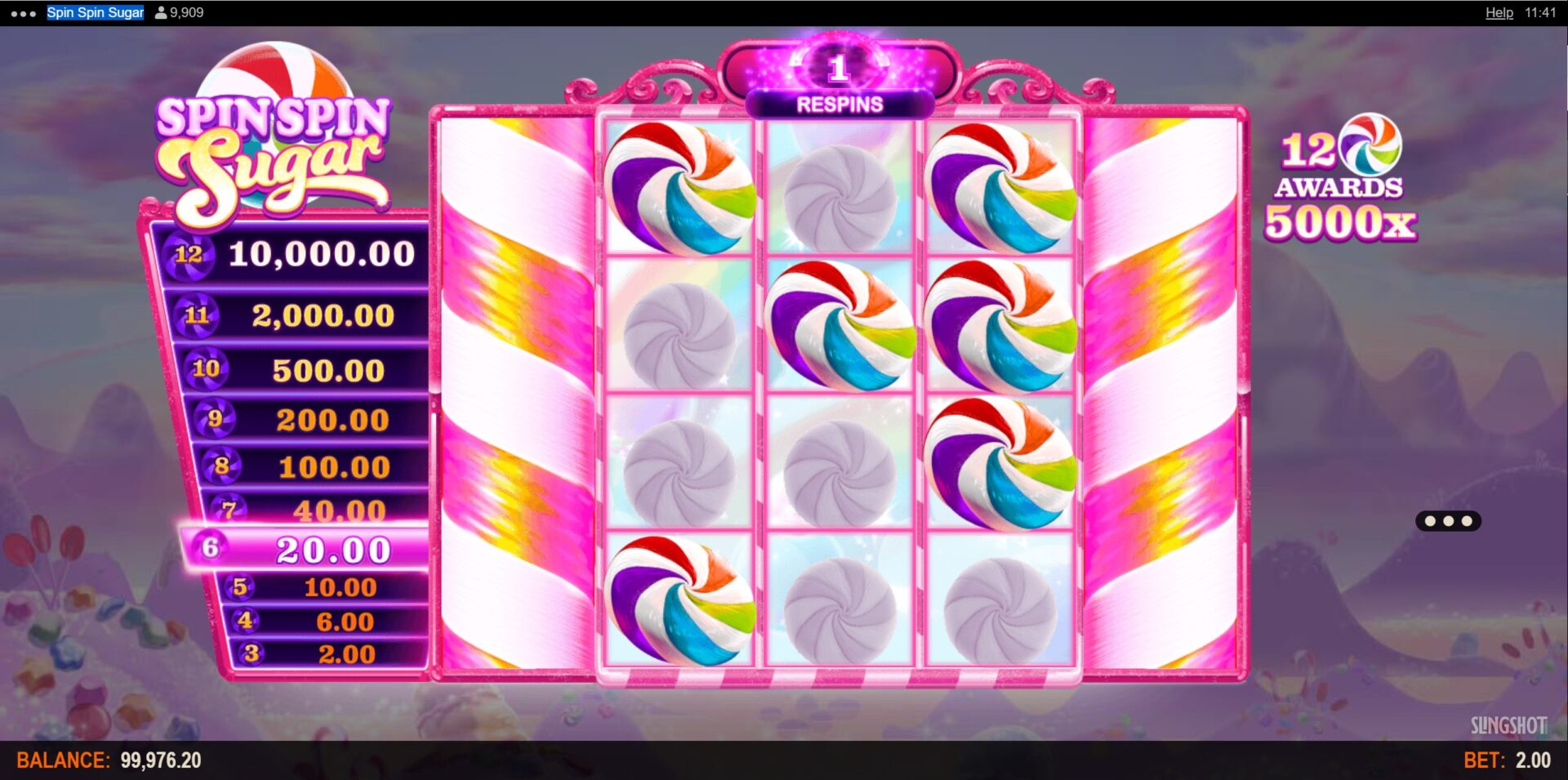 Spin Spin Sugar Slot - Respins Feature