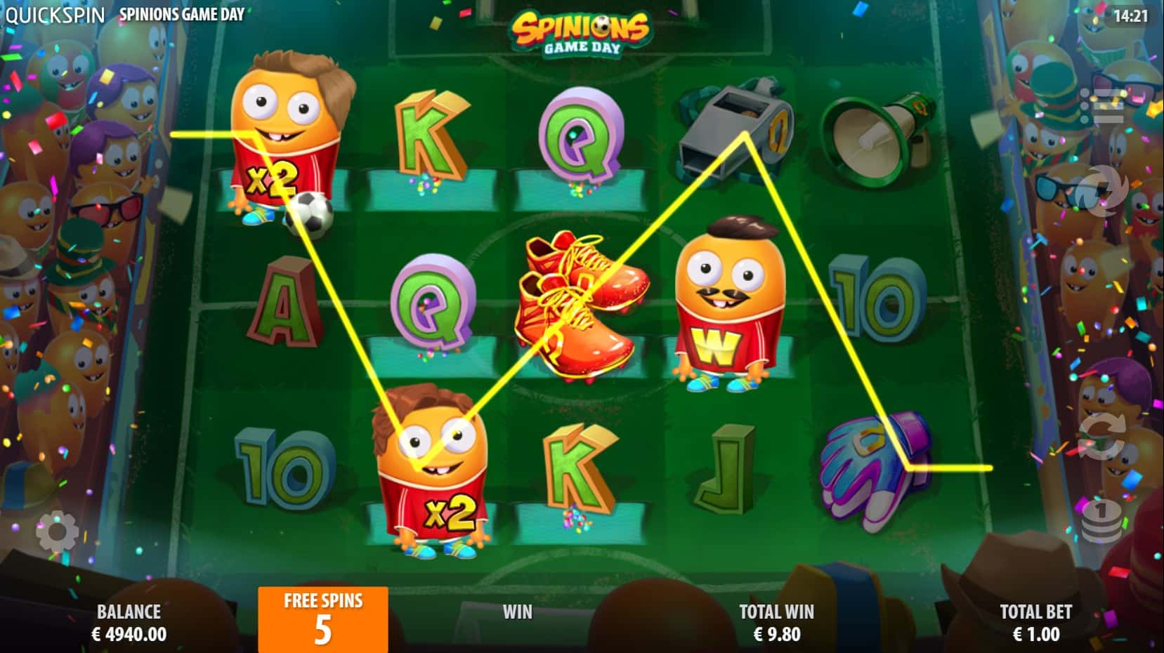Spinions Game Day slot