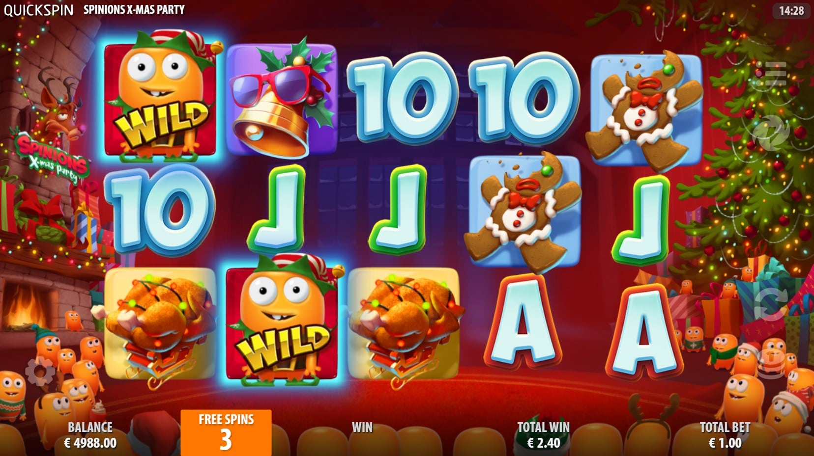 Spinions Xmas Party slot