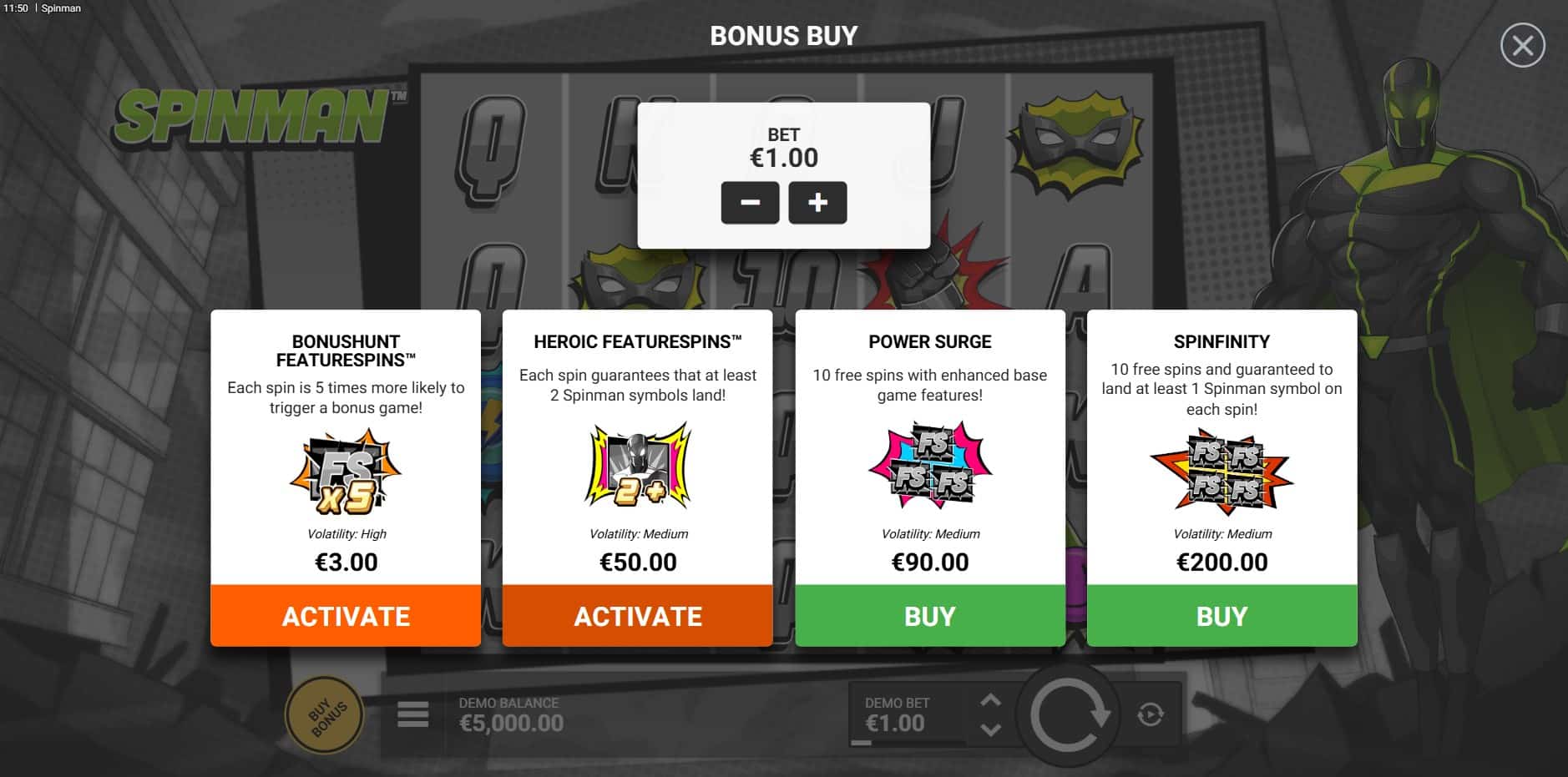 Spinman slot