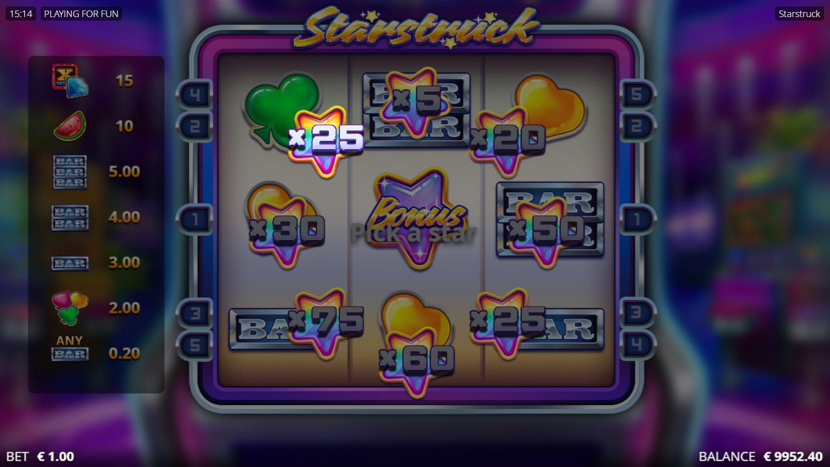 Starstruck slot