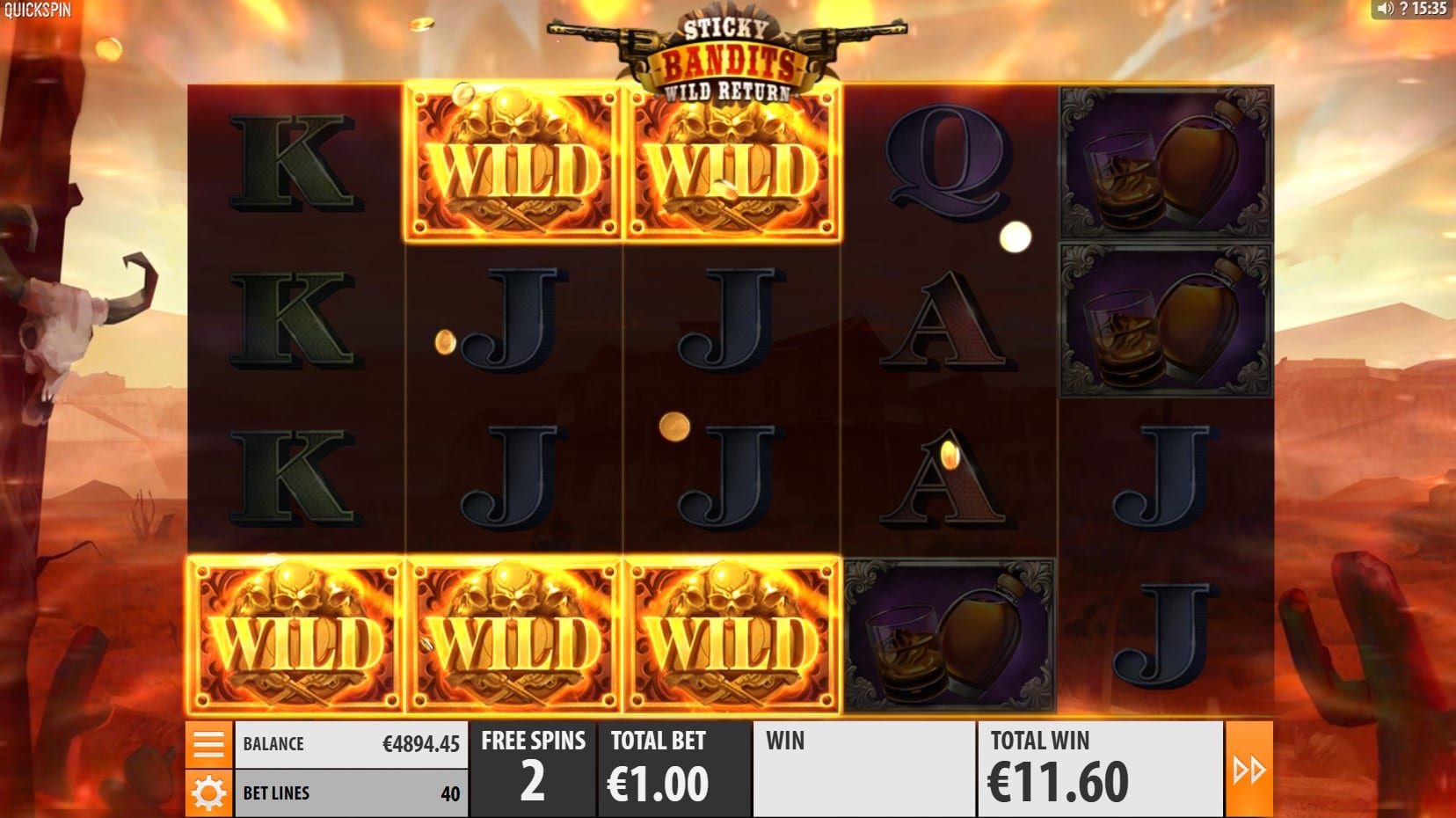 Sticky Bandits Wild Return slot