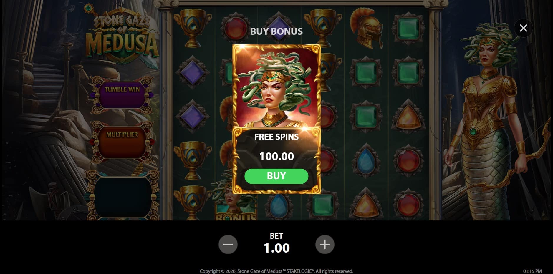 Stone Gaze of Medusa slot