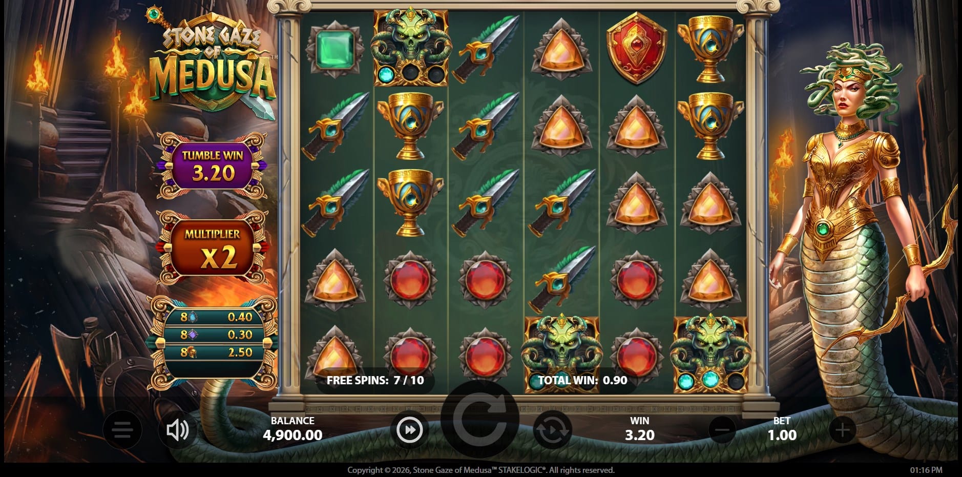 Stone Gaze of Medusa slot